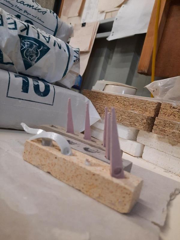 Potter's Kiln Firing Cone Holder Stamp