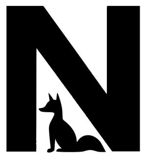Fox alphabet: Letter N (version 2)