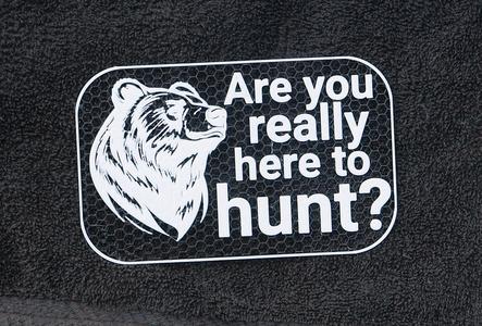 Bear Hunting sign