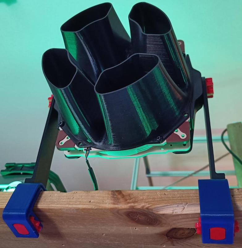 Noctua NF-A20 shelf/table mount and ducts