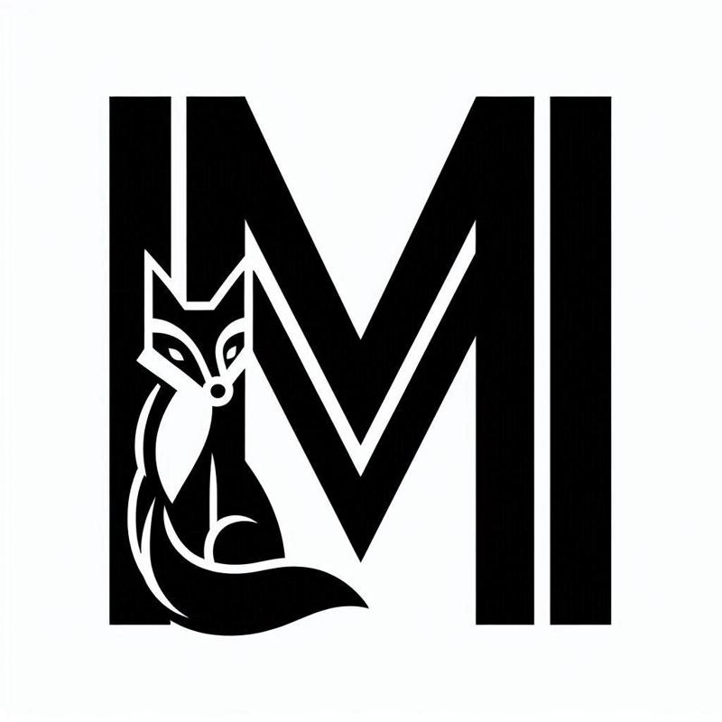 Fox alphabet: Letter M (version 2)