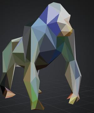 Low Poly Gorilla