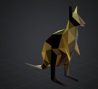 Low Poly Kangaroo