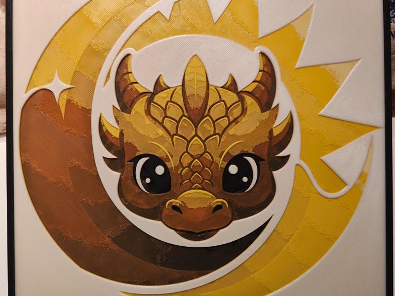 Day and Night Dragon HueForge