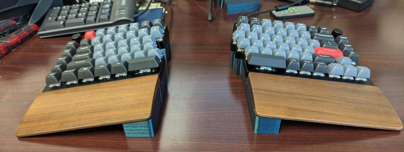 Keychron Q11 Tenting Support with optional Wrist Rests