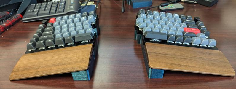 Keychron Q11 Tenting Support with optional Wrist Rests