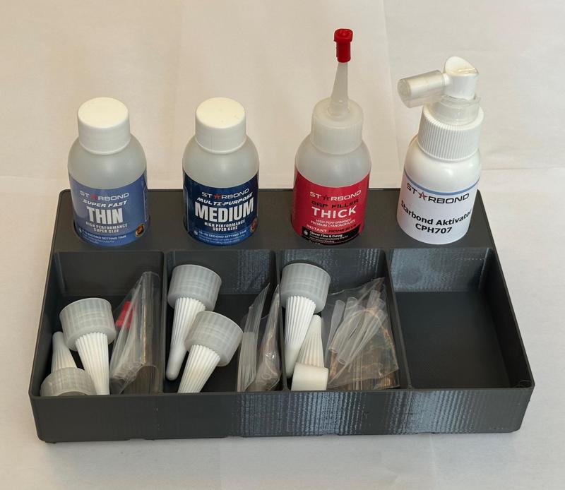 Gridfinity Starbond Organizer - smaller activator bottle