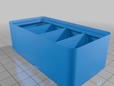 Gridfinity | Bin | Box | Assortment | 1 x N x 4 | WXN