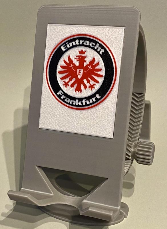 Multi-color Cover Plate for revised Phone Holder (here: Eintracht Frankfurt)