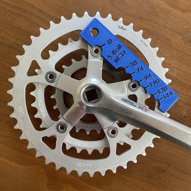 5-Arm BCD (Bolt-Circle-Diameter) Gauge [Bike Tool]