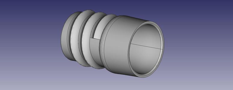 Nilfisk Spiral Hose Adapter for 50 mm PU hose