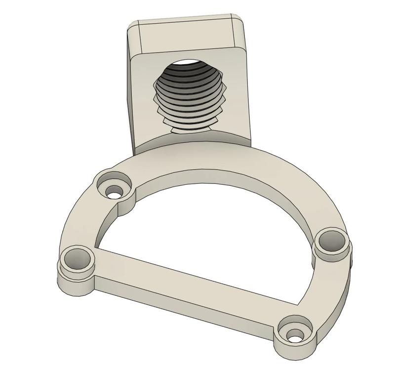EBB36 V1.2 Bracket and Strain Relief for PG7 with connector clearance