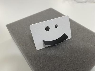 Quite cute credit card sized phone stand