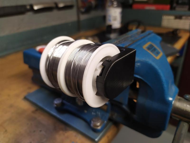 Lötspulenhalter mit Magneten  8x5mm Wandhalter mit Federführung Lötdraht