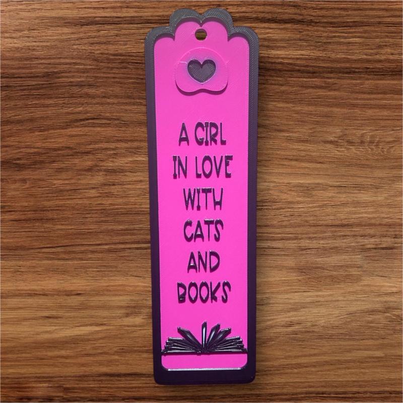 love Cats and Books Bookmark 