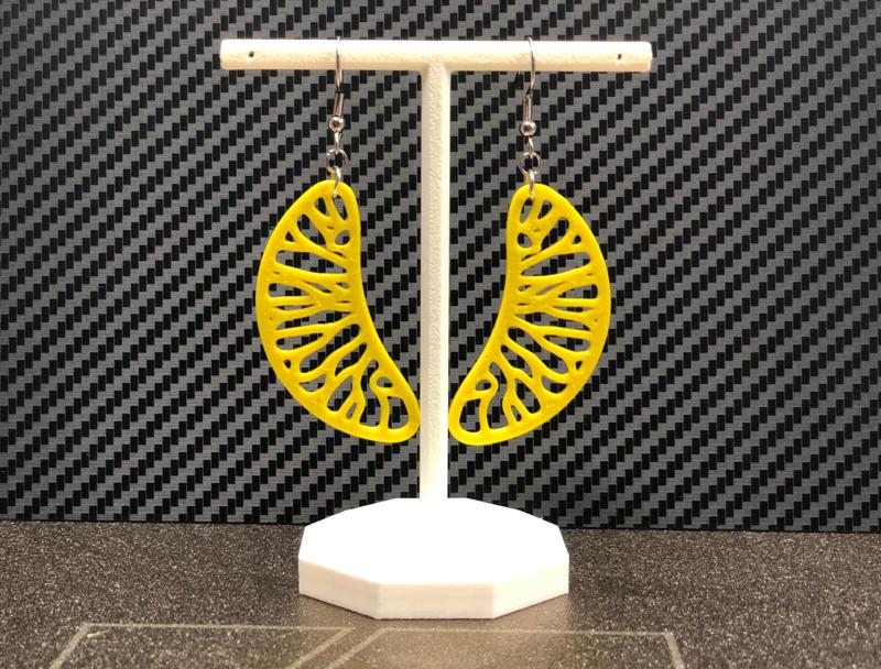 Orange slice earrings