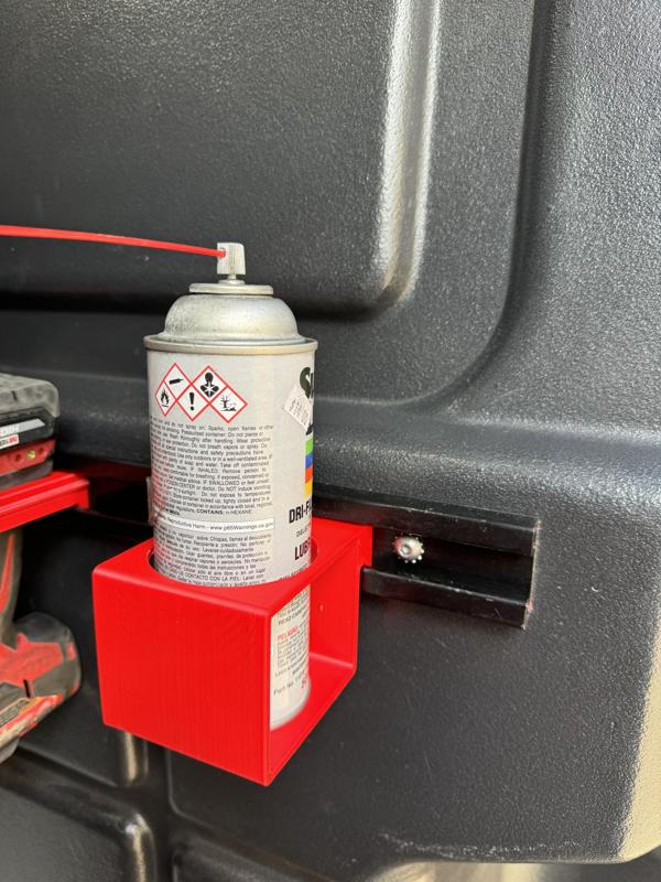 Spray Can Holder for Adrian Steel Utility rail