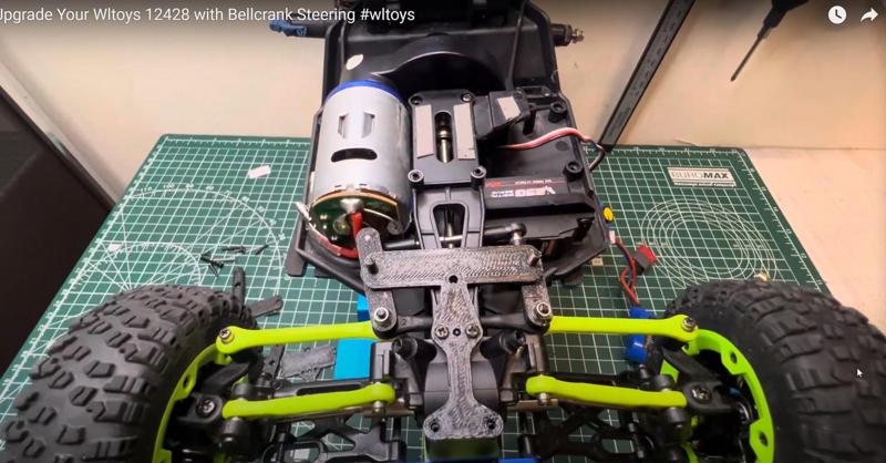 Wltoys 12428 Steering upgrade to bellcrank appoach