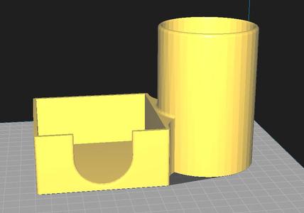 Pen and paper block holder