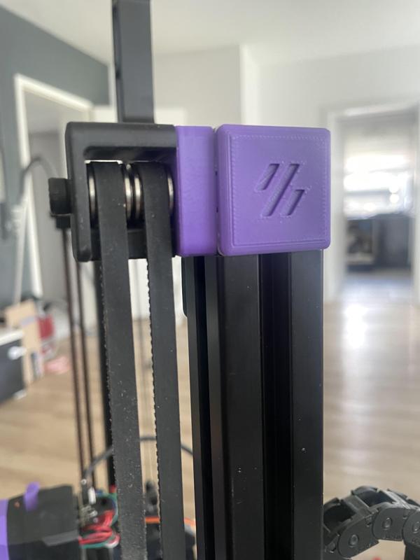 3030 Extrusion Endcap Featuring the Voron Logo