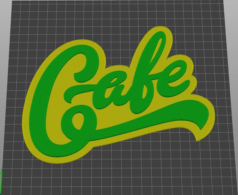 Dual Color CAFE Wall Art