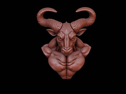 Minotaur Bust