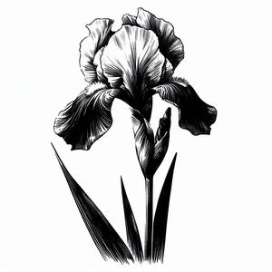 Iris brooch