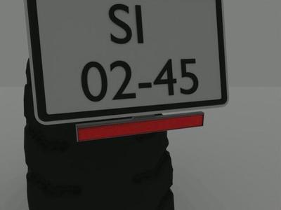 Motorrad Rückstrahler Halter Kennzeichen