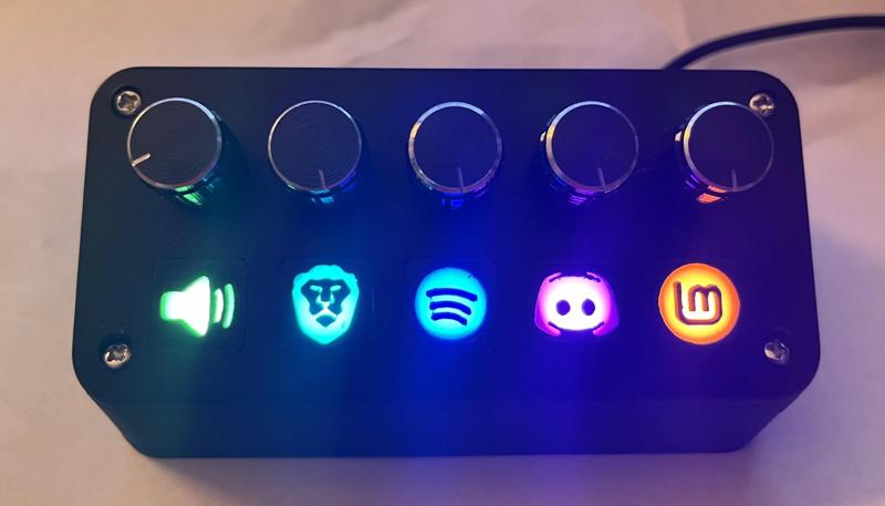 Custom PCB and Modded Deej Case