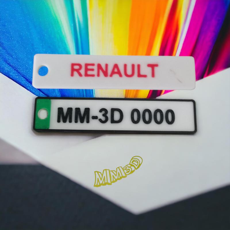 car license plate keychain V2