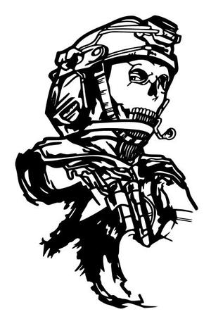 Call of Duty MW2 Ghost Wall art