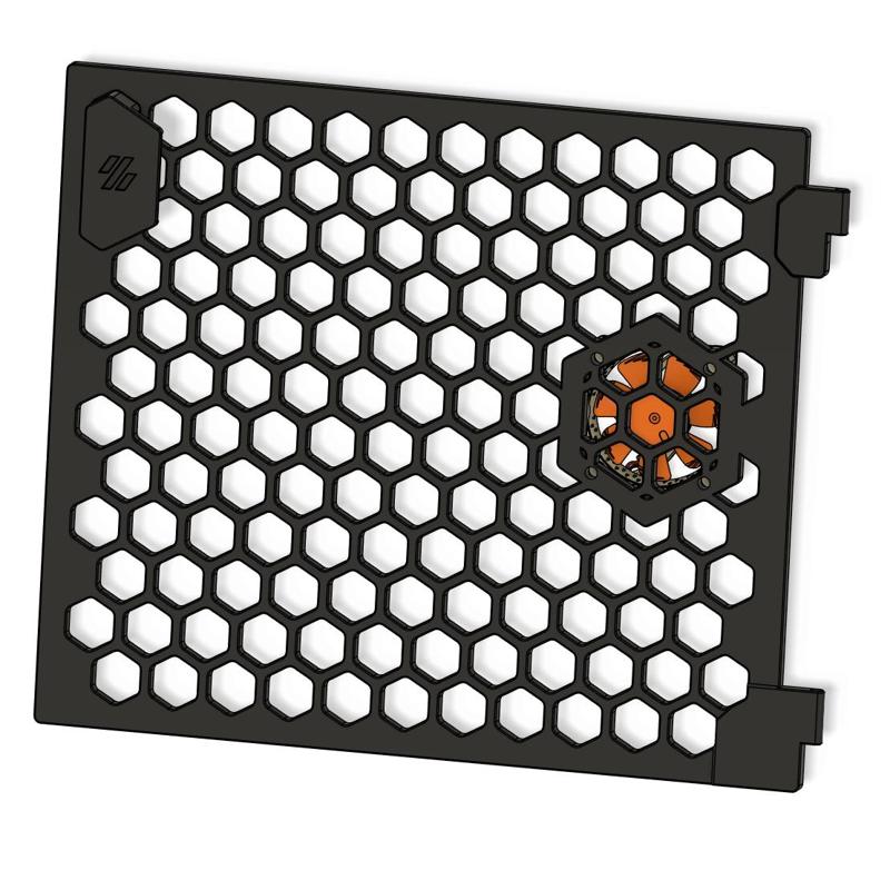 Voron V0 Hinged Rear Panel Hex Mesh