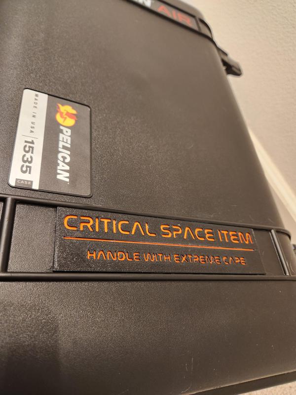 Pelican 1535 Badge - Critical Space Item