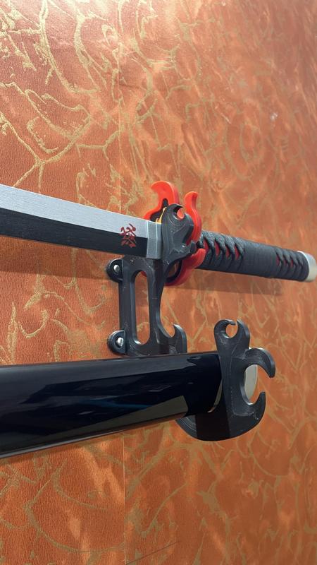 Sword Holder with flames