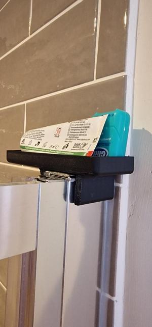 Shower Door Clip-On Storage