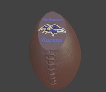 Baltimore Ravens displayable football