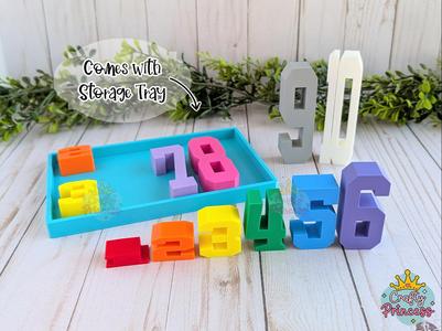 Stacking Number Sum Blocks - Stack and Count Toy