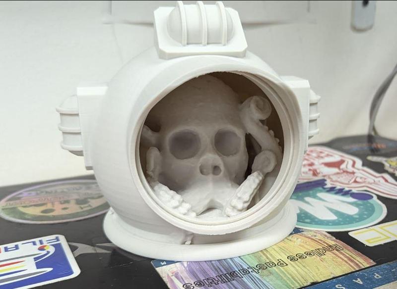 Diver Helmet, Octo skull Remix