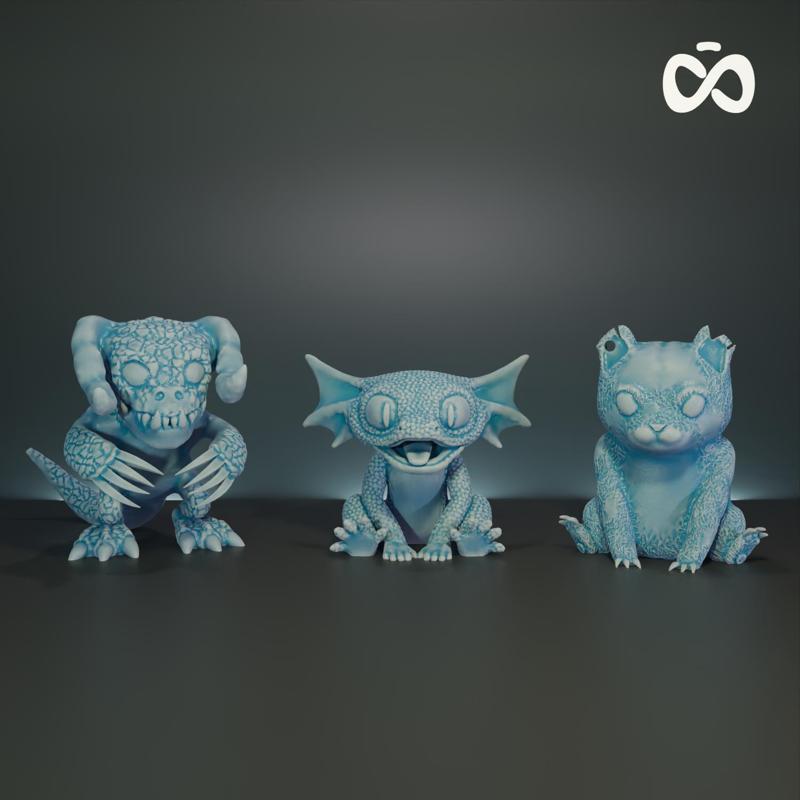 Fallout | Baby Mutants | Deathclaw + Yao Guai + Gecko