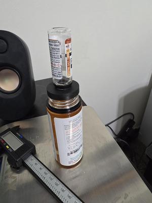 EC Blend vape juice 15 to 90mm bottle filling jig