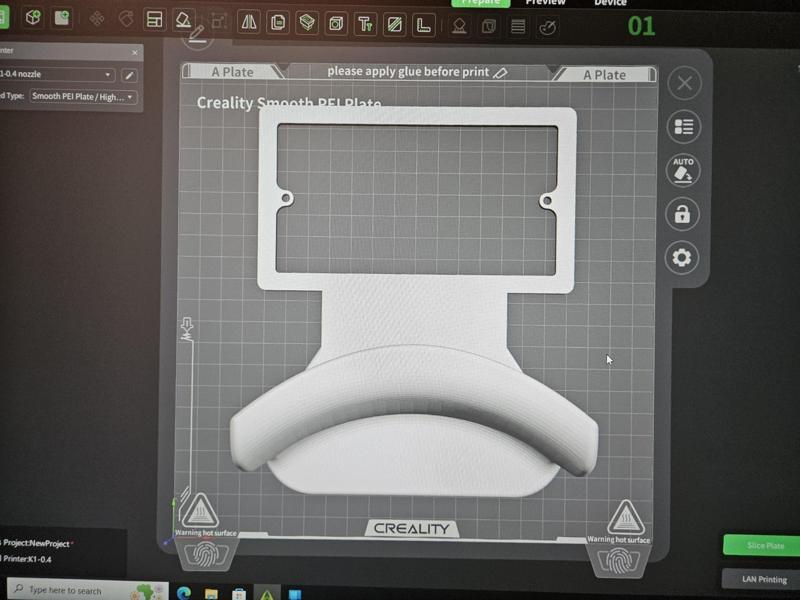 Double socket (UK) headset holder