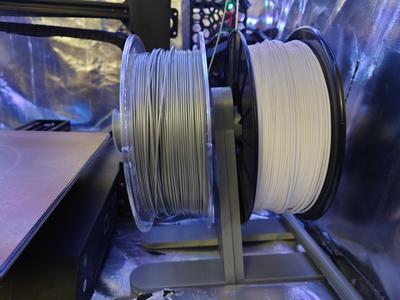 Dual spool holder - two filament spools holder