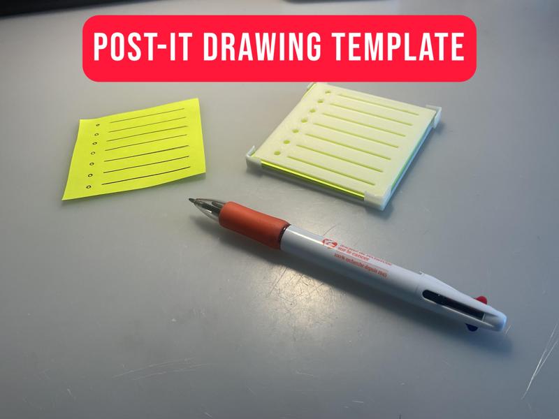 Post-It Drawing Template