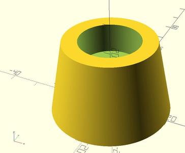 dowel or rod foot - parametric