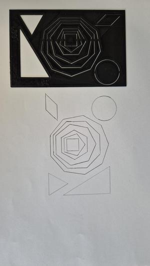 Geometric drawing template