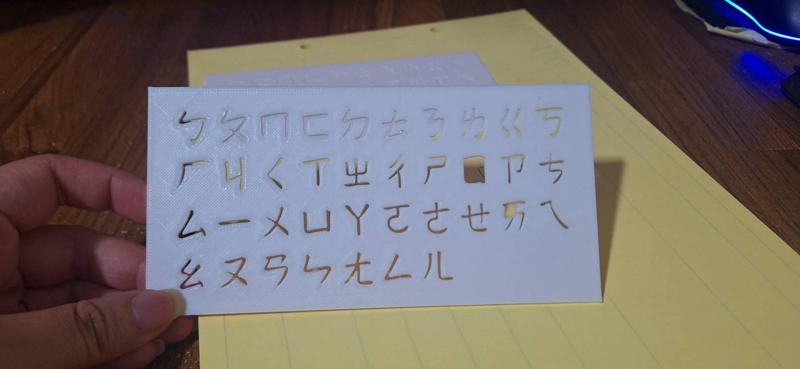 ㄅㄆㄇㄈ模板跟樣本 / Bopomofo Templates & Sample