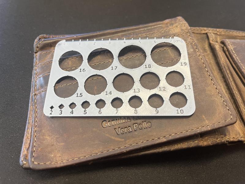 Circle template credit card