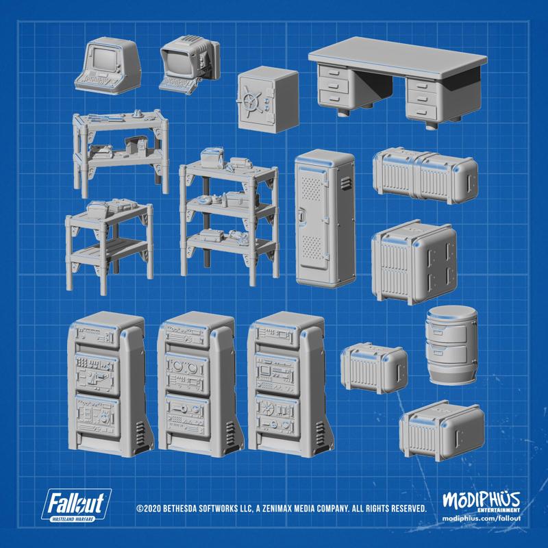 Vault Tec Office Bundle - Fallout Wasteland Warfare
