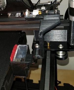Ender 5 Raised X-Carriage Side Transition/Purge Bucket with Endstop for Palette 2