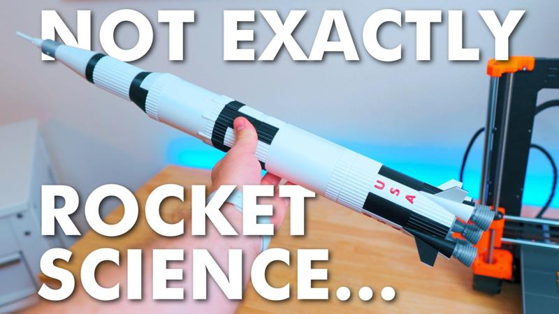 Saturn V Rocket Model 600 mm Tall!